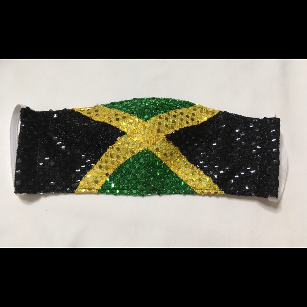 Random Star Couture “Jamaican Glam” Face Mask